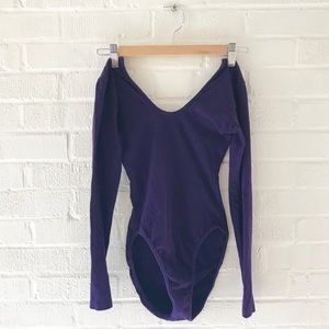 American Apparel Violet low back bodysuit - medium